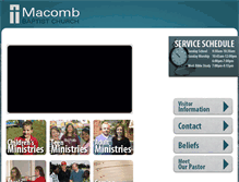 Tablet Screenshot of macombbaptist.org